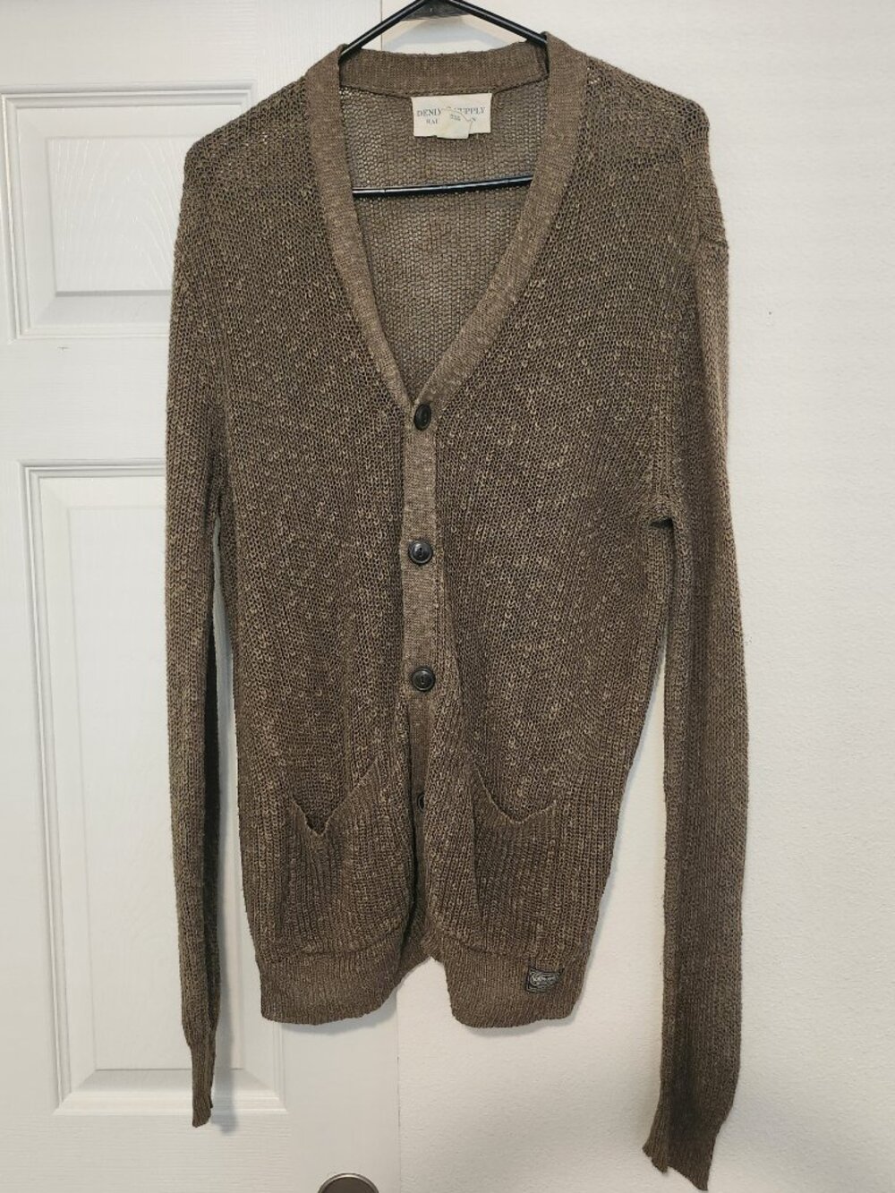 Denim & Supply Ralph Lauren Linen Cardigan Sweater Medium